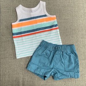 Carter's matching tank top and shorts